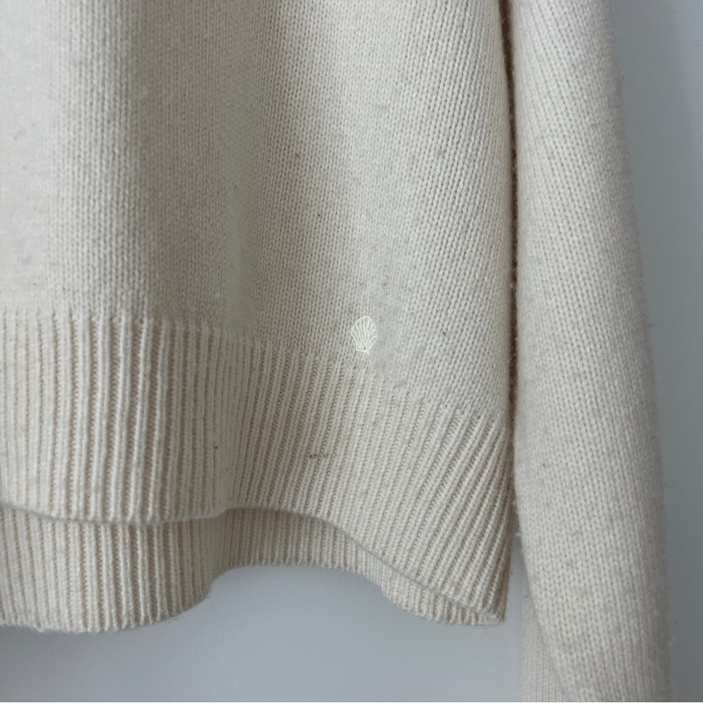 Loulou Studio "Bruzzi" Cream Cashmere & Wool Sweater - Size Medium - Picture 14 of 16